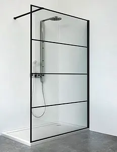 Душевое ограждение 800мм прозрачное стекло ROTH Philly Loft PLH/800 black elox/transparent/6mm PLH 08020 NPE, 5