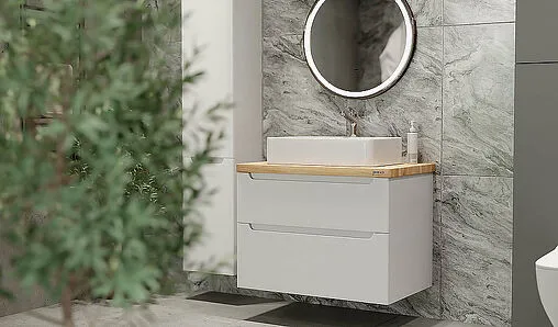 Тумба под умывальник подвесная Jorno Wood 80 белый wood.01.80/P/W Тумба под умывальник подвесная Jorno Wood 80 белый wood.01.80/P/W