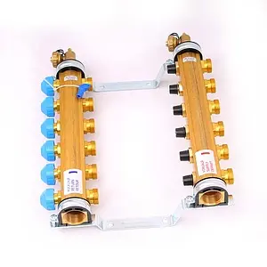 Группа коллекторная без расходомеров 6 отводов 1"в/в x ¾"ек Watts HKV 10004180 Группа коллекторная без расходомеров 6 отводов 1"в/в x ¾"ек Watts HKV 10004180, 4