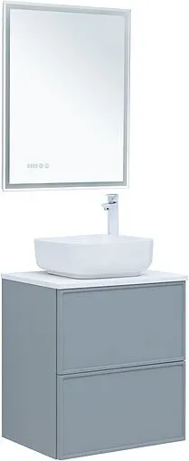 Тумба-умывальник Aquanet Арт 60 мисти грин 00313274+00306390