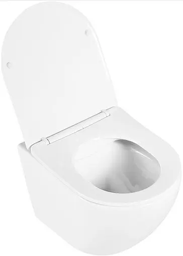 Комплект 5 в 1 BelBagno Uno BB3105CHR/SC/BB002-80/BB014-SR-BIANCO с кнопкой белый глянцевый