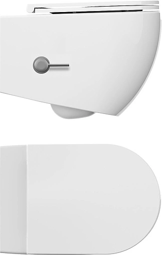 Унитаз подвесной безободковый с функцией биде и встроенным смесителем ISVEA Infinity белый 10NFS1005I