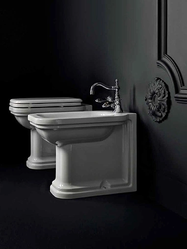 Биде напольное Kerasan Waldorf белый 4121K1bi/cr*1