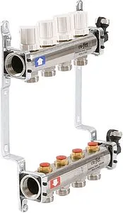 Группа коллекторная распределительная 4 отвода 1"в/в x ¾"ек Uni-fitt 451I4304 Группа коллекторная распределительная 4 отвода 1"в/в x ¾"ек Uni-fitt 451I4304, 3