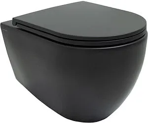 Унитаз подвесной безободковый Allen Brau Reality черный матовый 4.32006.31 Унитаз подвесной безободковый Allen Brau Reality черный матовый 4.32006.31, 1
