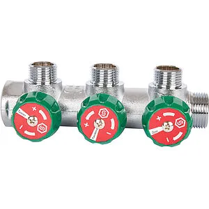 Коллектор регулирующий проходной 3 отвода ¾"в/н x ½"к Stout SMB-6850-341203 Коллектор регулирующий проходной 3 отвода ¾"в/н x ½"к Stout SMB-6850-341203, 5