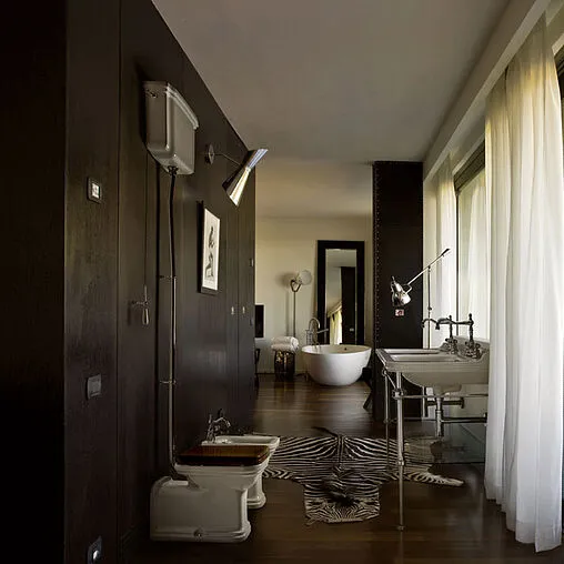 Механизм смыва для высокого бачка Kerasan New Catis хром 754590