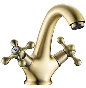 Смеситель для раковины Gross Aqua Retro бронза 6086012BRL Смеситель для раковины Gross Aqua Retro бронза 6086012BRL, 1