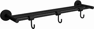 Полка для полотенец Jaquar Continental чёрный матовый ACN-BLM-1181FHS, 1