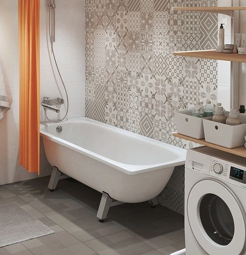 Ванна стальная Antika 150x70 белая орхидея А-50001