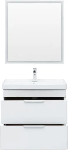 Тумба под умывальник Aquanet Ирис new 71 белый глянец 00310145