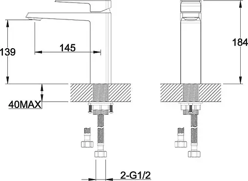 Смеситель для раковины BelBagno Arlie хром ARL-LVMA-CRM