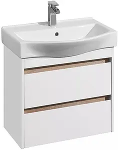 Тумба-умывальник Aquaton Нортон 65 белый глянец 1A2488K0NT010 Тумба-умывальник Aquaton Нортон 65 белый глянец 1A2488K0NT010, 1