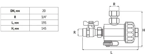 Фильтр-дешламатор ¾"н x ¾"нг Uni-Fitt 215B3000 Фильтр-дешламатор ¾"н x ¾"нг Uni-Fitt 215B3000