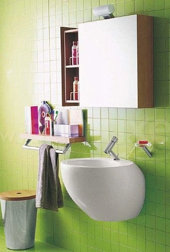 Раковина Laufen Alessi One 60 c покрытием LCC белый 8.1097.2.400.104.1