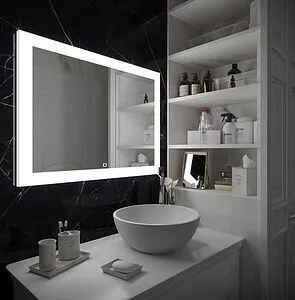 Зеркало с подсветкой Continent Relax Led 90x70 белый ЗЛП561 Зеркало с подсветкой Continent Relax Led 90x70 белый ЗЛП561, 3