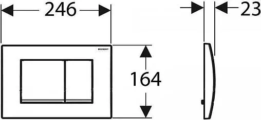 Комплект 5 в 1 Geberit Smyle Square Rimfree 500.153.37.1 с кнопкой Delta 30 115.137.11.1 белый глянцевый Комплект 5 в 1 Geberit Smyle Square Rimfree 500.153.37.1 с кнопкой Delta 30 115.137.11.1 белый глянцевый