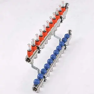 Группа коллекторная с расходомерами 11 отводов 1&quot;в/в x ¾&quot;ек Uni-fitt 440E4311, 5