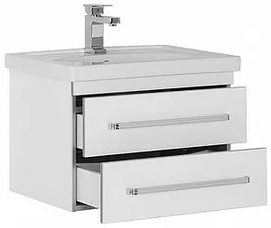 Тумба-умывальник подвесная Aquanet Сиена 60 белый 00186359+00185476 Тумба-умывальник подвесная Aquanet Сиена 60 белый 00186359+00185476, 5