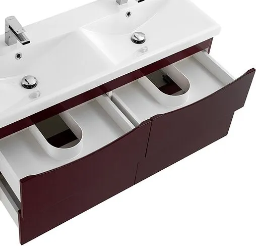 Тумба под умывальник подвесная BelBagno MARINO-CER 120 Bordo Lucido MARINO-CER-1200-4C-SO-2-BRDL-P