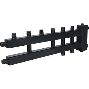 Распределительный коллектор 5 контуров с гидрострелкой 1½&quot;н x 1&quot;н Rommer RDG-0018-024035, 5