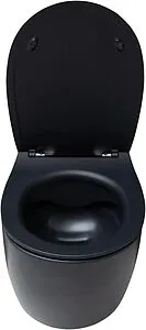 Унитаз подвесной безободковый Allen Brau Fantasy черный матовый 4.11004.31, 4