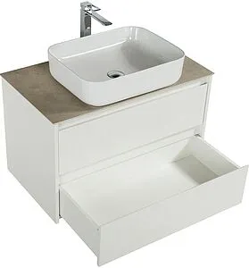 Тумба-умывальник подвесная BelBagno KRAFT 80 Bianco Opaco KRAFT-800-2C-SO-BO+, 5