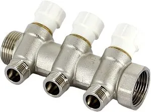 Коллектор регулирующий проходной 3 отвода 1"в/н x ½"н Uni-fitt 405N4230 Коллектор регулирующий проходной 3 отвода 1"в/н x ½"н Uni-fitt 405N4230, 2