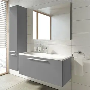 Шкаф-пенал подвесной Ravak Ring 30 L серый X000000772, 3