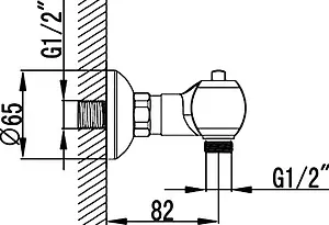 Термостат для душа SMARTsant Термофло хром SM094004AA, 3