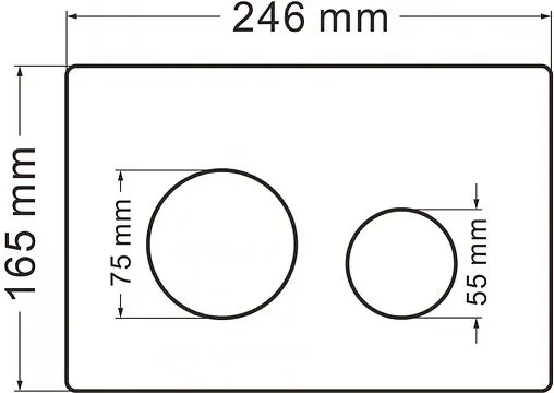 Клавиша смыва для унитаза Abber AC0121NG никель