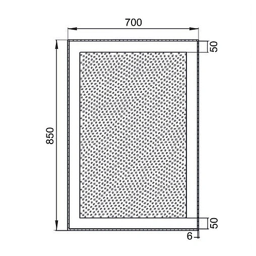 Зеркало с подсветкой Aquanet Алассио 7085 00196633