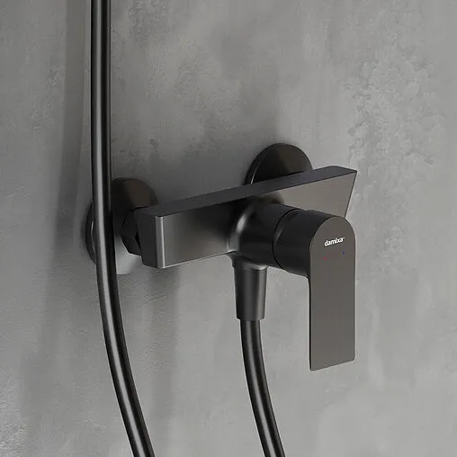 Смеситель для душа Damixa Apollo чёрный матовый 472000300 Смеситель для душа Damixa Apollo чёрный матовый 472000300