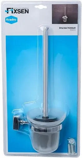 Ёршик для унитаза Fixsen Kvadro хром FX-61313C