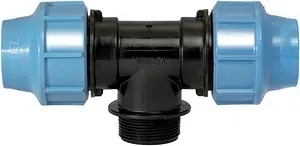 Тройник компрессионный переходной 32мм x ¾"н x 32мм Unidelta 1010032003 Тройник компрессионный переходной 32мм x ¾"н x 32мм Unidelta 1010032003, 1