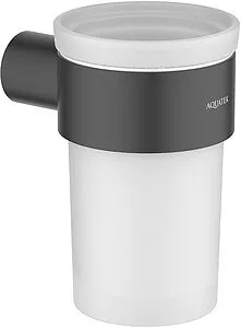 Стакан Aquatek Лира чёрный матовый AQ4427MB, 1