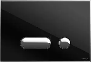 Клавиша смыва для унитаза Cersanit Intera 60176 кнопки/хром глянцевый, панель/стекло черный Клавиша смыва для унитаза Cersanit Intera 60176 кнопки/хром глянцевый, панель/стекло черный, 1