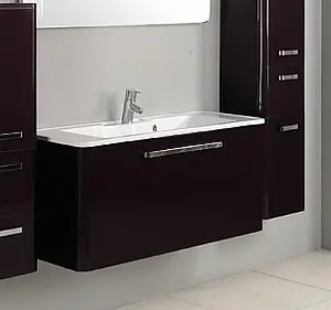 Тумба-умывальник подвесная Aquaton Валенсия 110 гранат 1A1237K0VA340 Тумба-умывальник подвесная Aquaton Валенсия 110 гранат 1A1237K0VA340, 3