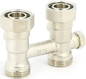 Узел нижнего подключения радиатора с байпасом прямой ¾"ек x ¾"ек Uni-Fitt 190N3300 Узел нижнего подключения радиатора с байпасом прямой ¾"ек x ¾"ек Uni-Fitt 190N3300, 1