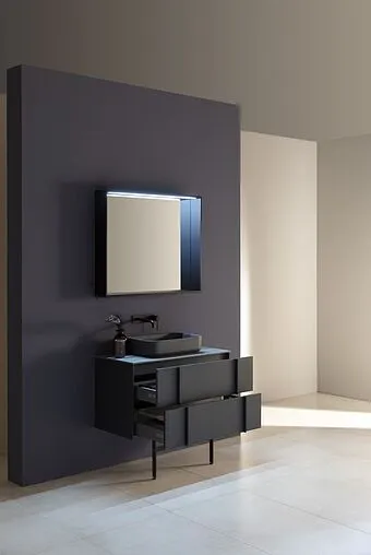 Тумба под умывальник подвесная Allen Brau Reality 90 антрацит 1.32006.AM