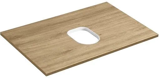 Тумба-умывальник подвесная Aquaton Либерти 70 дуб эльвезия/белый глянец 1A2798K3LYC70