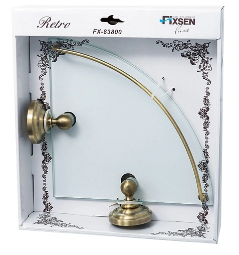 Полка Fixsen Retro бронза FX-83803A Полка Fixsen Retro бронза FX-83803A