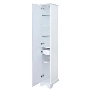 Шкаф-пенал напольный Aquaton Элен 30 L белый 1A228603EN01L, 3