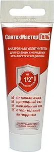 Клей-герметик анаэробный 35г красный СантехМастер Гель 61049 Клей-герметик анаэробный 35г красный СантехМастер Гель 61049, 1