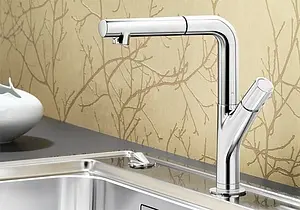 Смеситель для кухни с выдвижным изливом Blanco Yovis-S хром 518291 Смеситель для кухни с выдвижным изливом Blanco Yovis-S хром 518291, 2