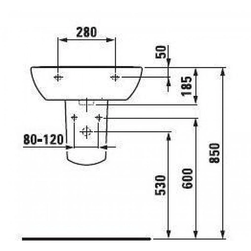 Пьедестал Laufen Pro белый 8.1995.0.000.000.1