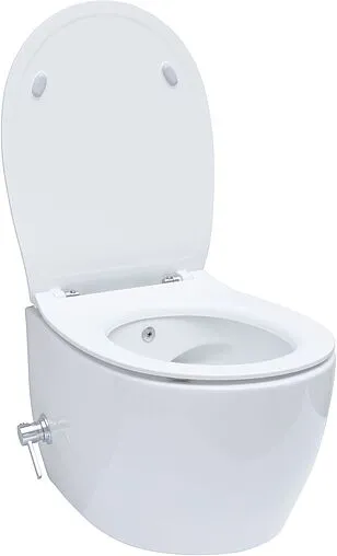 Унитаз подвесной безободковый с функцией биде и встроенным смесителем Allen Brau Fantasy белый 4.11HC1.20