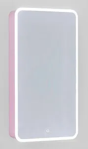 Шкаф-зеркало Jorno Pastel 46 розовый иней Pas.03.46/PI, 2