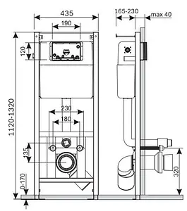 Комплект 6 в 1 Am.Pm Spirit 2.0 FlashClean I012702/I014101/C701700SC с кнопкой белый глянцевый, 2