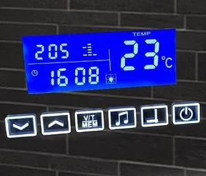 Зеркало с подсветкой Continent Rimini Led 120x80 с музыкальным блоком, с подогревом белый, 3